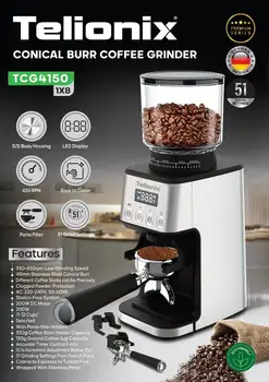 آسیاب قهوه تلیونیکس مدل TCG4150