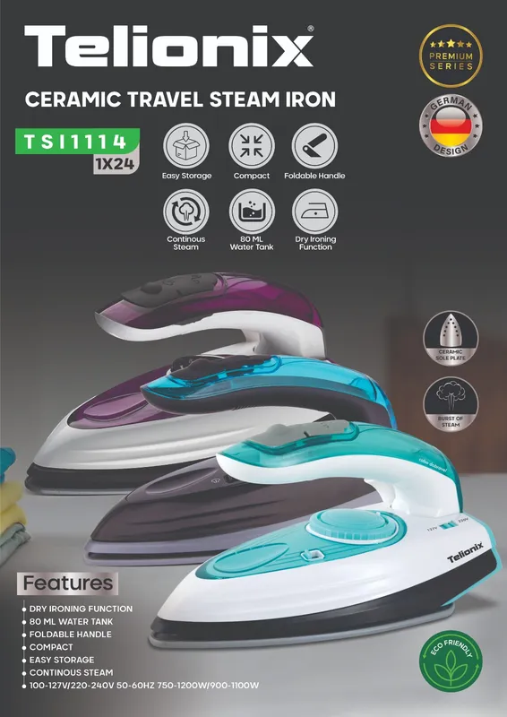 اتو بخار مسافرتی تلیونیکس مدل TSI1114 gallery0