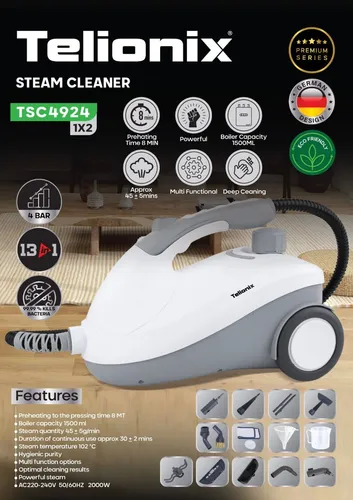 بخارشوی تلیونیکس مدل TSC4924