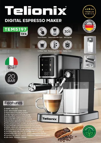 اسپرسو ساز تلیونیکس مدل TEM5197